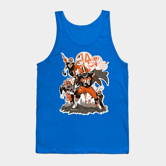 Nick Chubb Superhero Tank Top by custommagenta